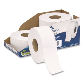 TOILET PAPER | Georgia Pacific Professional 2172114 3.5 in. x 1000 ft. 2-Ply Septic Safe Jumbo Bathroom Tissue - White (4/Carton)