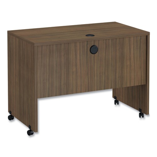 Office Desks & Workstations | Alera ALEVA204224WA Valencia Series 41.38 in. x 23.63 in. x 30 in. Mobile Workstation Desk - Modern Walnut image number 0