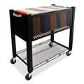 Office Filing Cabinets & Shelves | Vertiflex VF53000 InstaCart 14.25 in. x 28.5 in. x 27.75 in. 1 Shelf 1 Bin Metal File Cart - Black image number 2