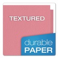 Report Covers & Pocket Folders | Oxford 57768EE 11 in. x 8.5 in. 0.5 in. Capacity Twin-Pocket Folders with 3 Fasteners - Pink (25/Box) image number 2