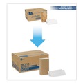 Paper Towels and Napkins | Georgia Pacific Professional 20204 9.2 in. x 9.4 in. 1-Ply Pacific Blue Basic Folded Paper Towel - White (4000/Carton) image number 4