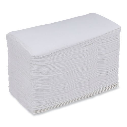 Paper Towels and Napkins | Boardwalk BWK8308 17 in. x 15 in. 2-Ply Dinner Napkin - White (100/Pack, 30 Packs/Carton) image number 0