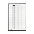 Bulletin Boards | Quartet 783G 24 x 36 Employee In/Out Board System - Porcelain White/Gray Surface/Black Aluminum Frame image number 0