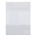 Office Presentation Supplies | NuDell 37085Z Horizontal/Vertical Orientation Magnetic/Hook-Loop Plastic All-Purpose Mountable Sign Holder - Clear image number 2