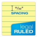 Notebooks & Pads | TOPS 63950 (50) Canary-Yellow 8.5 in. x 11.75 in. Sheets Wide/Legal Rule Docket Gold Ruled Perforated Pads (12/Pack) image number 6