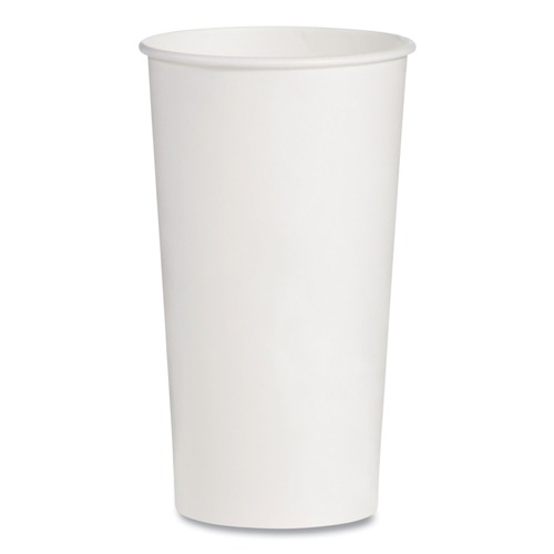 Cups and Lids | SOLO RNP21P-2050 21 oz. Double-Sided Poly (DSP) Paper Cold Cups - White (1000/Carton) image number 0