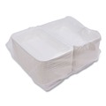 Clearance Center | Eco-Products EP-HC96NFA Vanguard 9 in. x 6 in. x 3 in. 1-Compartment Renewable and Compostable Sugarcane Clamshells - White (250/Carton) image number 6