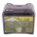 Paper Towels and Napkins | San Jamar H4005TBK 6.5 in. x 6.13 in. x 6.9 in. 200 Capacity Venue Napkin Dispenser with Advertising Inset - Black image number 1