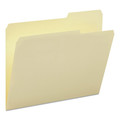 File Folders | Smead 10385 0.75 in. Expansion 2/5-Cut Tab Guide Height Systems File Folders - Letter Size/Manila (100/Box) image number 0