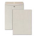 Envelopes & Mailers | Quality Park QUA38597 10 in. x 13 in. No. 97 28 lbs. Bond Weight Kraft Square Flap Clasp/Gummed Closure Clasp Envelope - Executive Gray (100/Box) image number 1