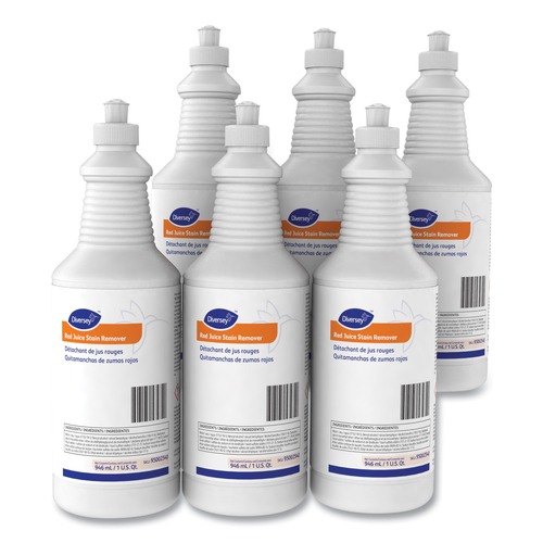 Just Launched | Diversey Care 95002540 32 oz. Red Juice Stain Remover (6/Carton) image number 0