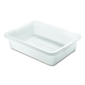 Cleaning Carts | Rubbermaid Commercial FG334992WHT 15 in. x 20 in. x 5 in. Bus/Utility Box - White image number 0