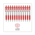 Pens | Universal UNV15532 1 mm Comfort Grip Retractable Ballpoint Pen - Medium, Red (1 Dozen) image number 4