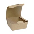 Food Service | Pactiv Corp. NOB01KECTE EarthChoice Tamper Evident 4.5 in. x 4.5 in. x 2.5 in. OneBox Paper Box - Kraft image number 0