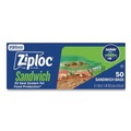 Food Service | Ziploc 383179 6.5 in. x 5.88 in. Resealable Sandwich Bags - Clear (480/Carton) image number 4