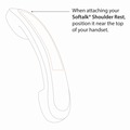 Office Phones & Accessories | Softalk 00802 Softalk II 2 x 6.75 x 2.5 Telephone Shoulder Rest - Charcoal image number 6