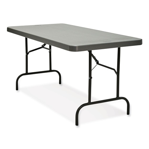 Folding Tables | Iceberg 65517 IndestrucTable 60 in. x 30 in. x 29 in. Commercial Folding Table - Rectangular Charcoal image number 0