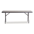 Folding Tables | Iceberg 65507 IndestrucTable 48 in. x 24 in. x 29 in. Commercial Folding Table - Rectangular Charcoal image number 1