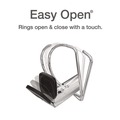 Binders | Cardinal 10300CB 1 in. Capacity 11 x 8.5 Premier Easy Open ClearVue Locking Slant-D Ring Binder - White image number 2