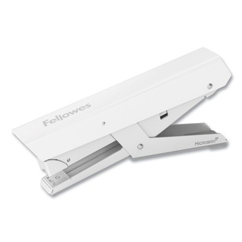 Fellowes Mfg Co. 5014701 LX890 0.25 in./0.31 in. Staples 40-Sheet Capacity Handheld Plier Stapler with Antimicrobial Protection - White
