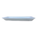 Food Trays, Containers, and Lids | GEN 15PWH 14.44 in. x 7.88 in. x 1.37 in. #15P Meat Trays - White (200/Carton) image number 2