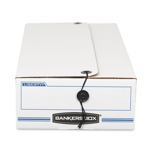 Mailing Boxes & Tubes | Bankers Box 00003 LIBERTY 6.25 in. x 24 in. x 4.5 in. Check and Form Boxes - White/Blue (12/Carton) image number 0