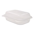 Food Trays, Containers, and Lids | Karat FP-HC96PP-1C Polypropylene Plastic Hinged Container 6 x 9 x 2.97 Clear Plastic 125/Pack 2 Packs/Carton image number 5
