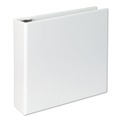 Binders | Universal UNV20748 11 in. x 8.5 in. 3 in. Capacity 3-Slant D-Ring View Binder - White image number 1