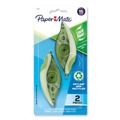 Erasers & Correction Supplies | Paper Mate Liquid Paper 1744480 0.2 in. x 335 in. DryLine Grip Correction Tape - Green/White Applicator (2/Pack) image number 0