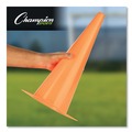 Floor Signs & Safety Signs | Champion Sports TC18 8 in. x 8 in. Base 18 in. Tall High-Visibility Plastic Cones - Florescent Orange image number 5