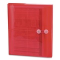 File Folders | Smead 89527 9.75 x 11.63 Open-Side (Horizontal) Poly String and Button Interoffice Envelopes - Transparent Red (5/Pack) image number 0