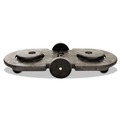 Just Launched | Rubbermaid Commercial FG264600BLA 20.25 in. x 45 in. x 8 in. 300 lbs. Capacity 2-Container Tandem Dolly - Black image number 0