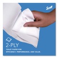  | Scott 67805 2-Ply 3.55 in. x 1000 ft. Septic Safe Essential 100% Recycled Fiber JRT Bathroom Tissue for Business - White (12/Carton) image number 5