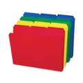 File Folders | Smead 10500 0.75 in. Expansion Assorted 1/3-Cut Tabs Letter Size Top Tab Poly Colored File Folders - Assorted Colors (24/Box) image number 0