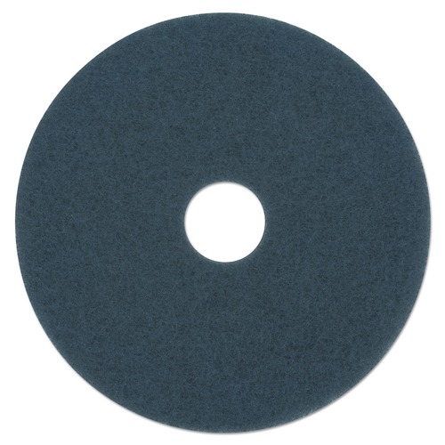 Cleaning & Janitorial Accessories | Boardwalk BWK4013BLU 13 in. Scrubbing Floor Pads - Blue (5/Carton) image number 0