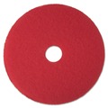 Just Launched | 3M 5100-14 14 in. Low-Speed Buffer Floor Pads - Red (5/Carton) image number 0