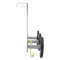 Wall Racks & Hooks | Alba PMS3P 20 lb Capacity Over the Door 3-Peg Coat Hook - Black image number 2