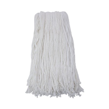 Boardwalk BWK2032RCT #32 Cut-End Rayon Wet Mop Head - White (12/Carton)