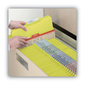 File Folders | Smead 21562 1/3-Cut Tabs Assorted Letter Size 1 in. Expansion Recycled Heavy Pressboard Folders - Yellow (25/Box) image number 6