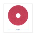 Just Launched | Boardwalk BWK4013RED 13 in. Diameter Buffing Floor Pads - Red (5/Carton) image number 5