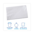 Trash & Waste Bins | Boardwalk H4832MWK 24 in. x 32 in. 16 gal. 0.5 mil Linear Low Density Industrial Can Liners - White (500/Carton) image number 1