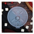 Just Launched | Dart 16FTLS Lift n' Lock Straw Slot 12 - 24 oz. Foam Cup Lids - Translucent (1000/Carton) image number 5