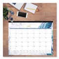 Bulletin Boards | Blue Sky 141377 22 in. x 17 in. 12-Month (Jul 2025-Jun 2026) Gemma Academic Year Desk Pad Calendar - White/Blue/Green Sheets image number 2
