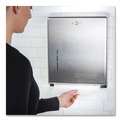 Paper Towel Holders | San Jamar T1900SS 11.38 in. x 4 in. x 14.75 in. C-Fold/Multifold Towel Dispenser - Stainless Steel image number 7