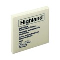 Just Launched | Highland 6549 3 in. x 3 in. Self-Stick Notes - Yellow (12 Pads/Pack) image number 1