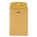 Envelopes & Mailers | Quality Park QUA37835 Trade Size 35 5 in. x 7.5 in. Square Flap Clasp/Gummed Closure Envelopes - Brown Kraft (100/Box) image number 2
