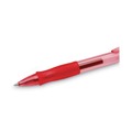 Pens | BIC RLC11 RED Medium 0.7 mm Gel-ocity Retractable Gel Pen - Red Ink, Translucent Red Barrel (1-Dozen) image number 4