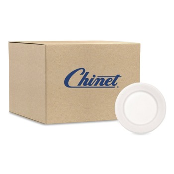 Chinet 21217 10-1/2 in. Diameter Plate Paper Dinnerware - White (500/Carton)