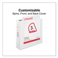 Binders | Universal UNV20748 11 in. x 8.5 in. 3 in. Capacity 3-Slant D-Ring View Binder - White image number 7