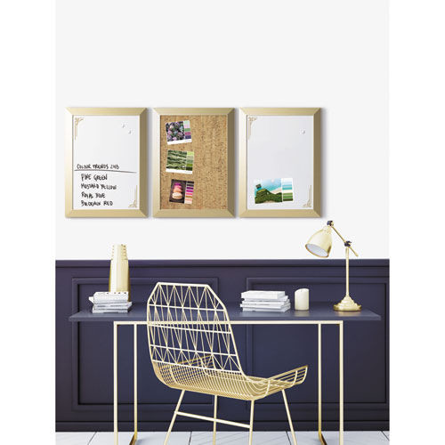 Bulletin Boards | MasterVision SOR031 Metallic Gold Positive Flow Message Board Set - Assorted Sizes/Colors (3/Pack) image number 0